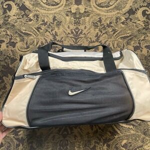 Nike Black and Cream Duffel Bag